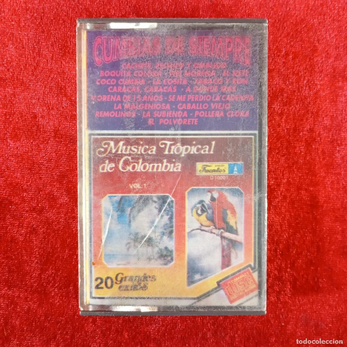 Casetes antiguos: CUMBIAS DE SIEMPRE - MUSICA TROPICAL - CASETE - STEREO - 8+9 PISTAS - D 10001 / 3009