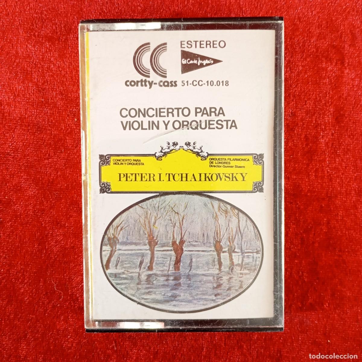Casetes antiguos: PETER I. TCHAIKOVSKY - CONCIERTO PARA VIOLIN Y ORQUESTA - CASETE - CORTTY-CASS - 51&middot;CC&middot;10.018 / 3011