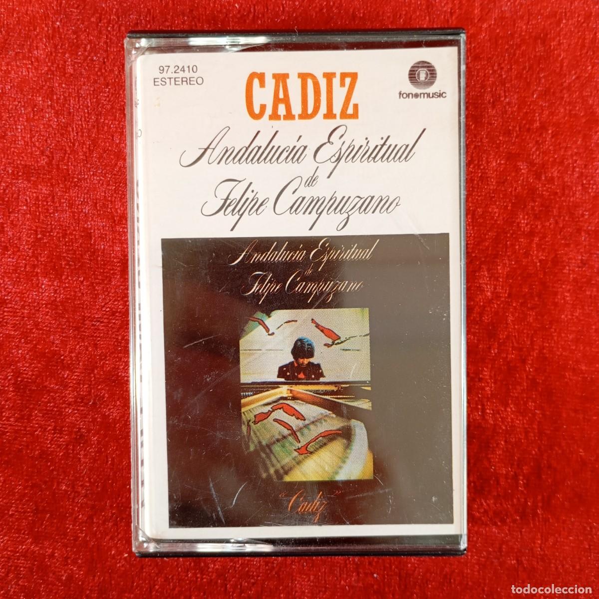 Casetes antiguos: ANDALUCIA ESPIRITUAL - FELIPE CAMPUZANO - CASETES - STEREO -FONOMUSIC - 4+4 PISTAS - 97.2410 / 3027
