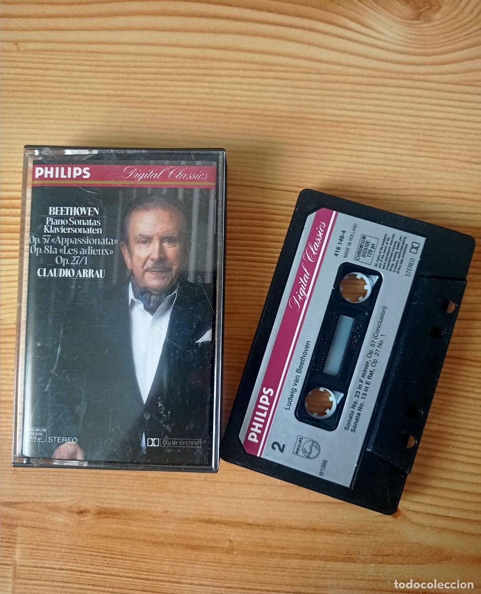 Casetes antiguos: Beethoven: Sonatas 23 &rdquo;Appassionata&rdquo; & 26 - Claudio Arrau - Philips Digital Classics (Cassette)
