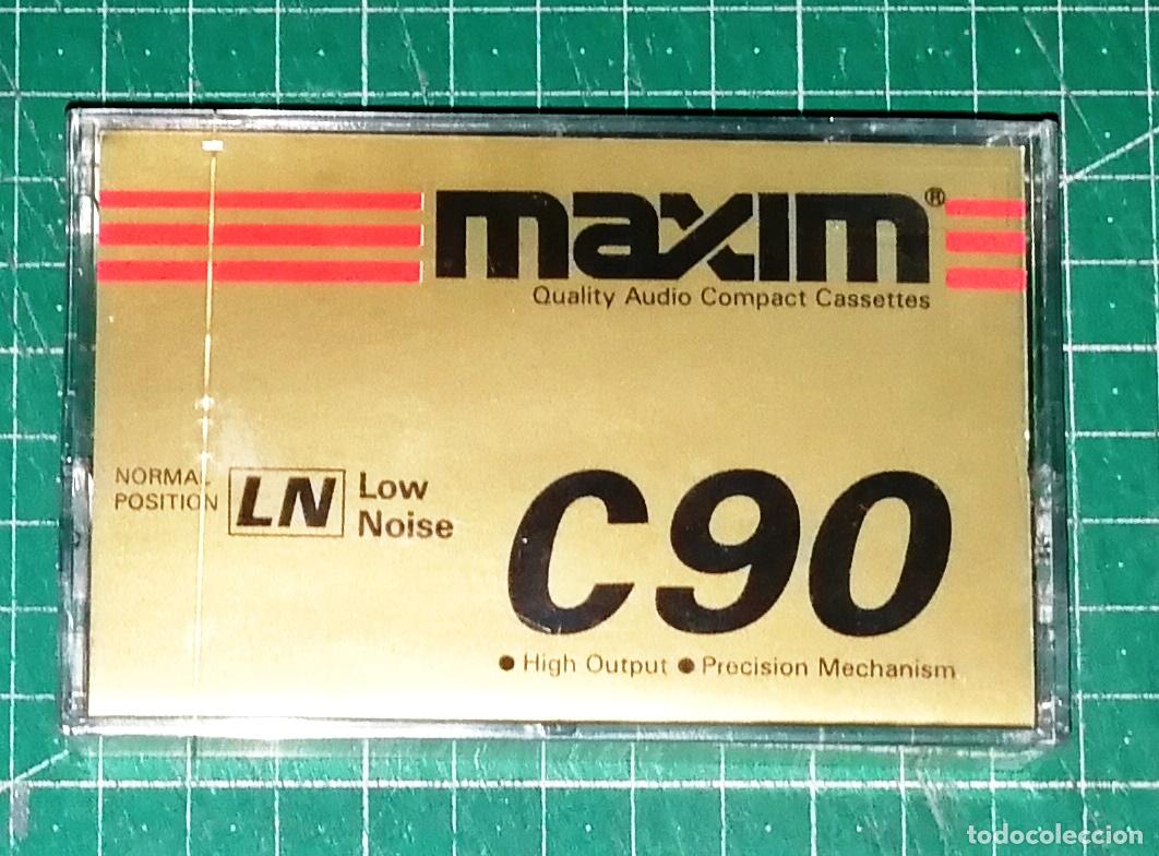 Casetes antiguos: CINTA. CASETE Quality Audio Compact Cassettes. MAXIM C90 LN90 LN 90 Low Noise. NORMAL POSITION