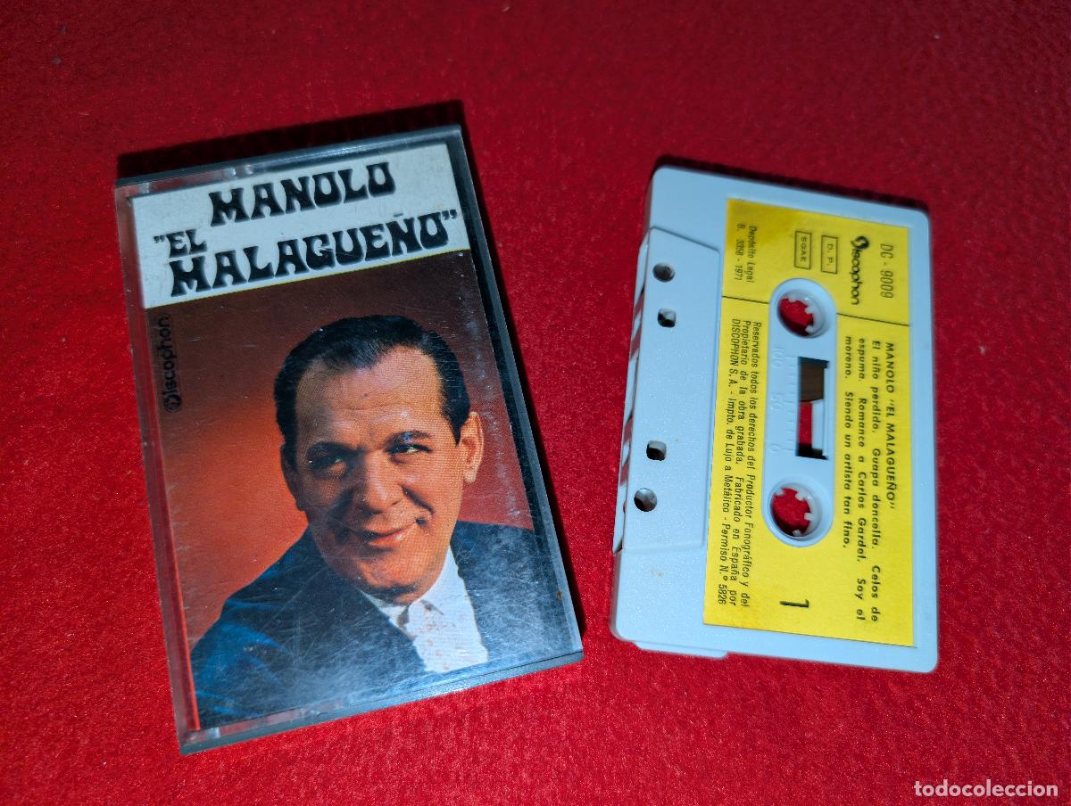 Casetes antiguos: MANOLO EL MALAGUE&Ntilde;O K7 CASSETTE 1971 Discophon