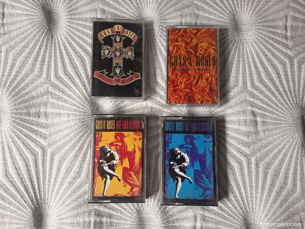 Casetes antiguos: Guns N' Roses. 4 cassettes