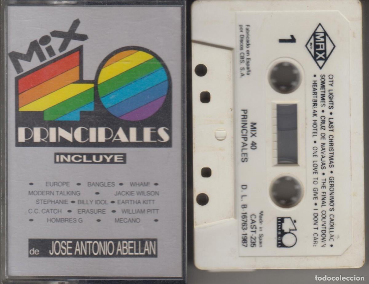 Casetes antiguos: Mix 40 Principales cassette 1987 Max Music Jos&eacute; Antonio Abell&aacute;n