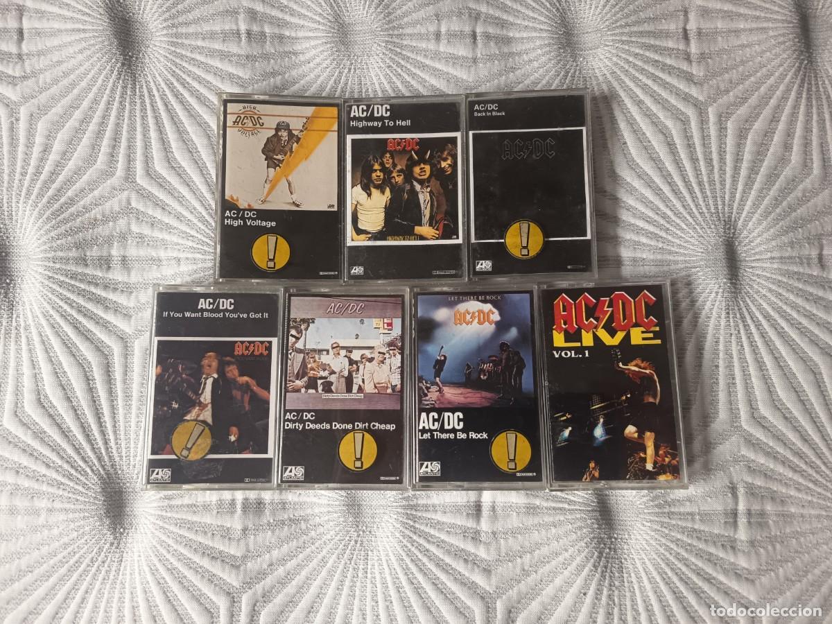 Casetes antiguos: AC/DC - 7 cassettes. ediciones europeas menos &uml;live&uml; que es desconocida.