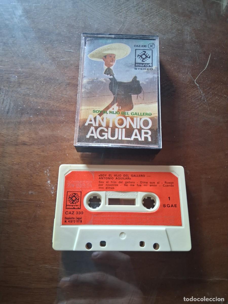 Casetes antiguos: Casete cinta de m&uacute;sica Antonio aguilar soy el hijo del Gallero