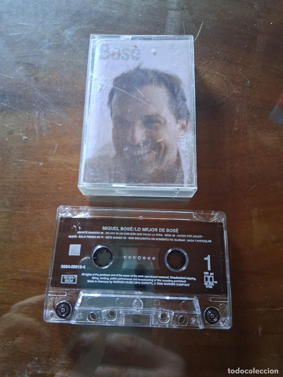 Casetes antiguos: Cinta de casete m&uacute;sica Lo mejor de Miguel Bose