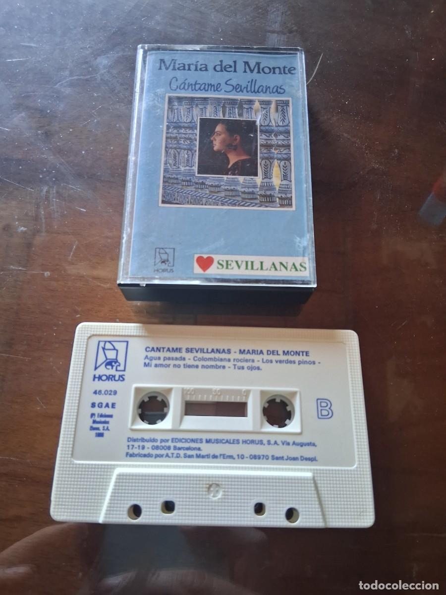 Casetes antiguos: Cinta de casete m&uacute;sica Cantame sevillanas Maria del monte
