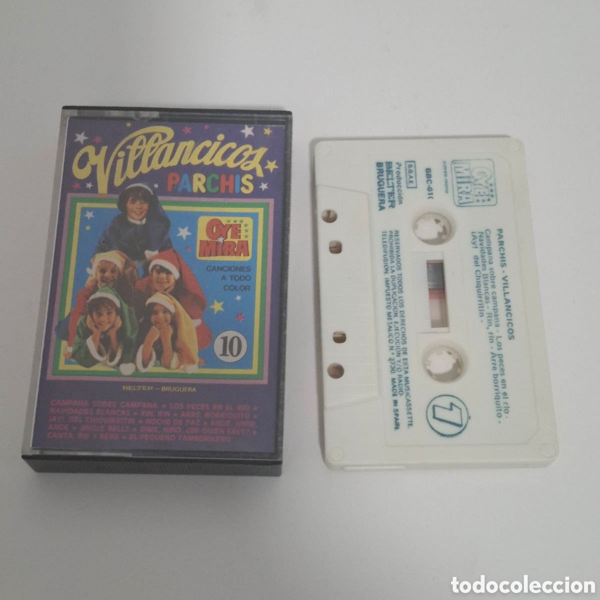 Casetes antiguos: CINTA CASETE INFANTIL A&Ntilde;OS 70 Y 80 PARCHIS VILLANCICOS
