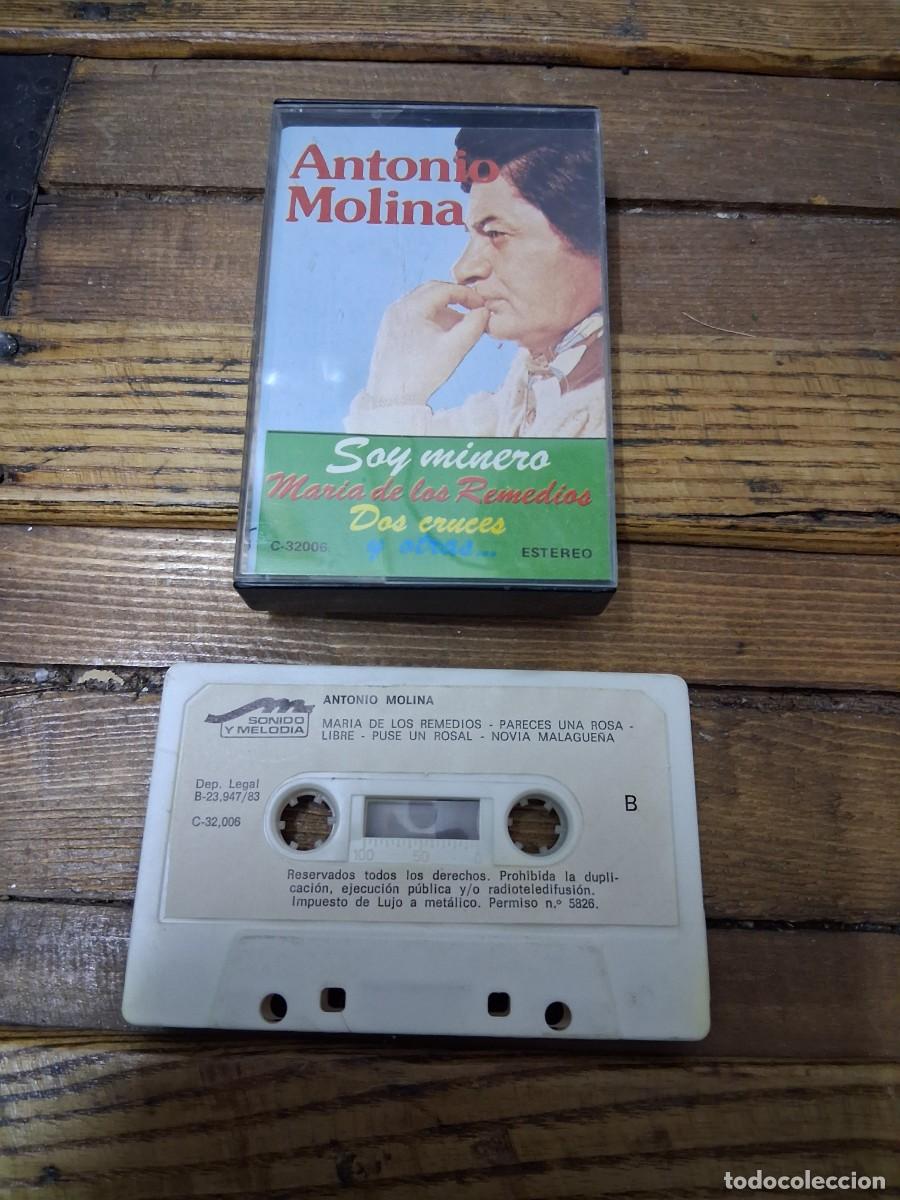 Alte Kassetten: Casete cinta de m&uacute;sica Antonio Molina Soy minero Maria de los remedios