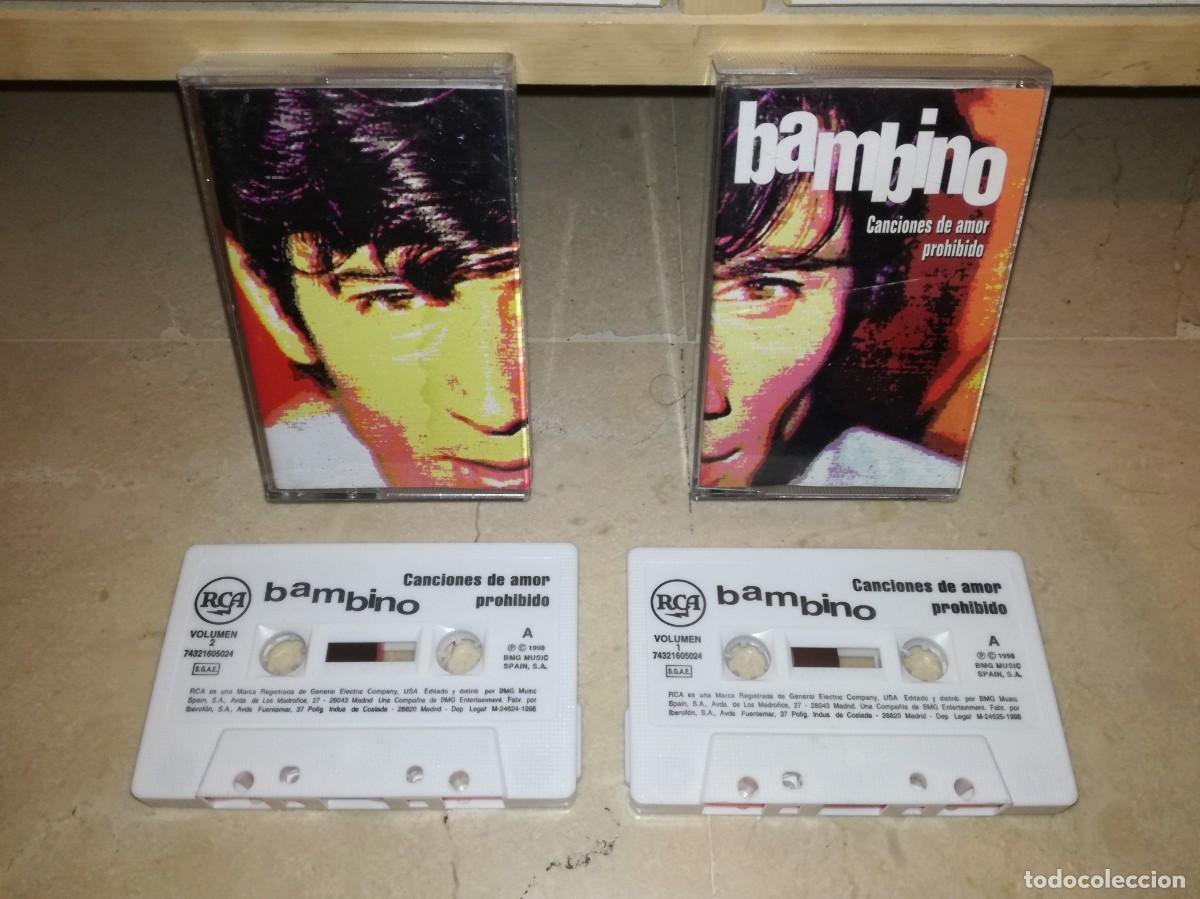Casetes antiguos: BAMBINO-CANCIONES DE AMOR PROHIBIDO-DOBLE CASETE
