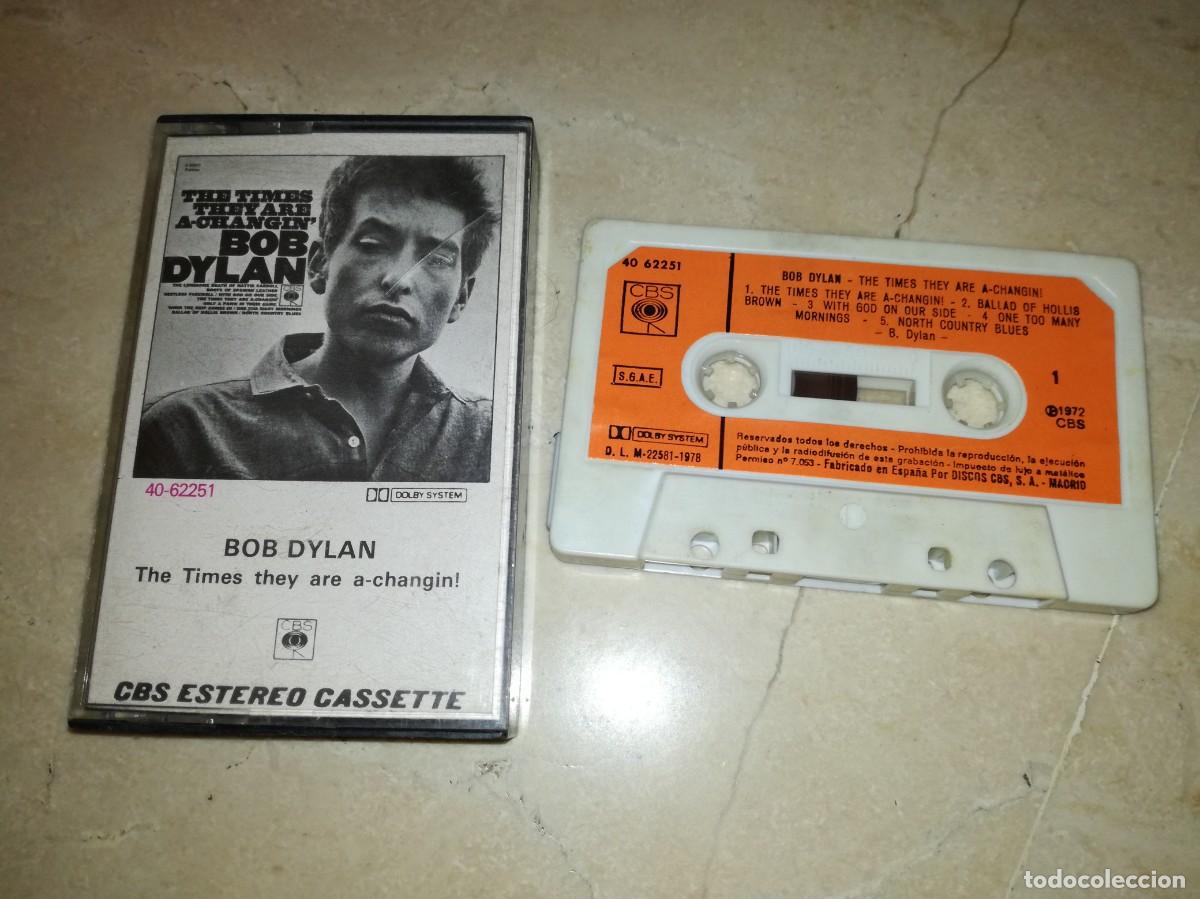 Casetes antiguos: BOB DYLAN-THE TIMES THEY ARE A-CHANGIN&acute;-ORIGINAL ESPA&Ntilde;OL 1978