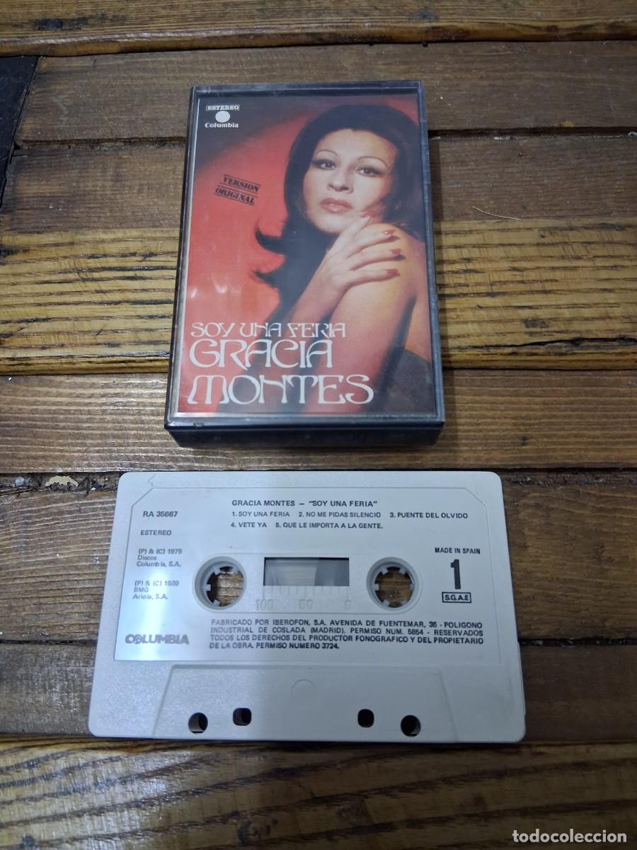 Casetes antiguos: Casete cinta de m&uacute;sica Soy una feria Gracia Montes