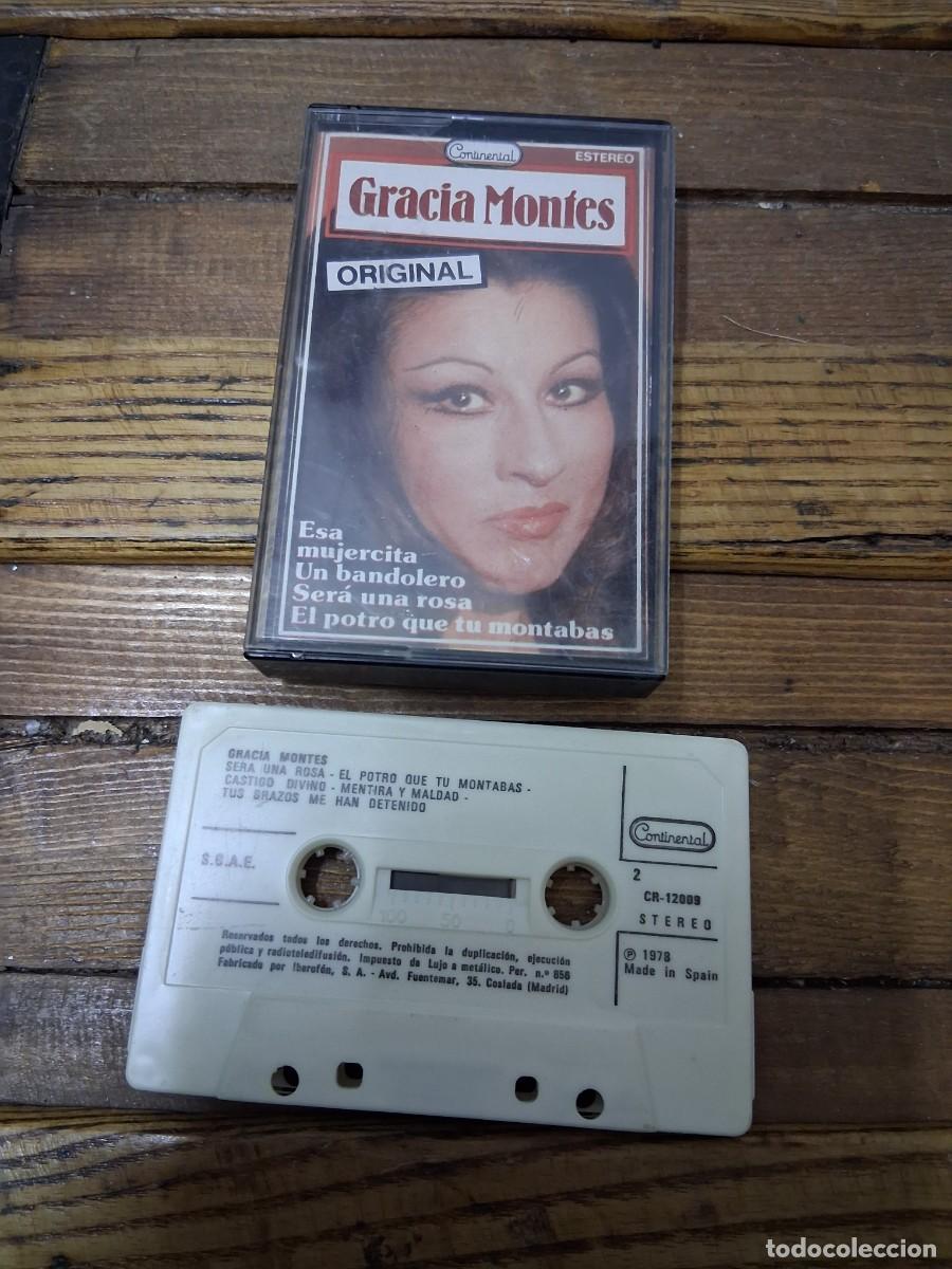 Casetes antiguos: Casete cinta de m&uacute;sica Gracia Montes