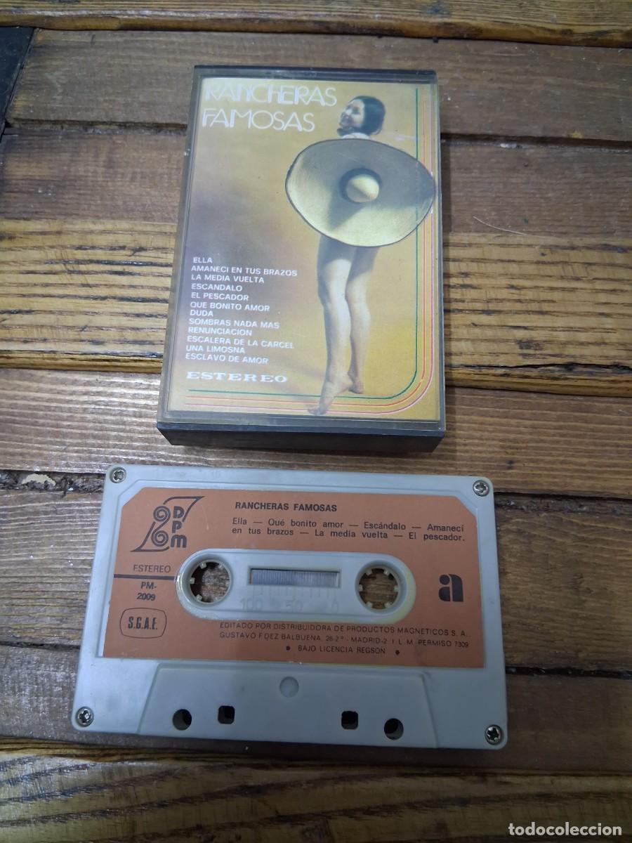 Casetes antiguos: Casete cinta de m&uacute;sica Rancheras Famosas