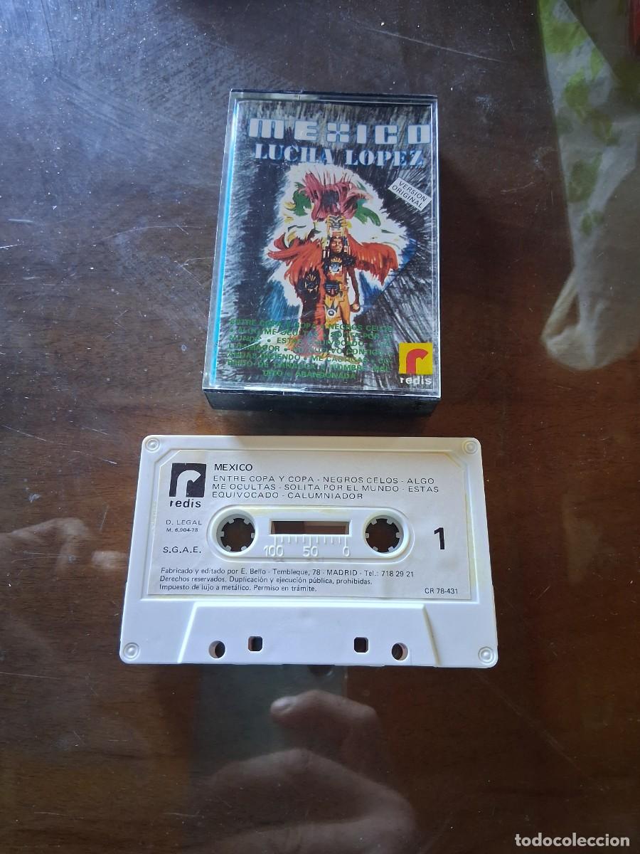 Casetes antiguos: Casete cinta de m&uacute;sica M&eacute;xico Lucha L&oacute;pez