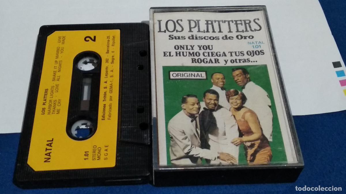 Casetes antiguos: THE PLATTERS / SUS DISCOS DE ORO - 1981 NATAL - CASETE CINTA CASSETTE