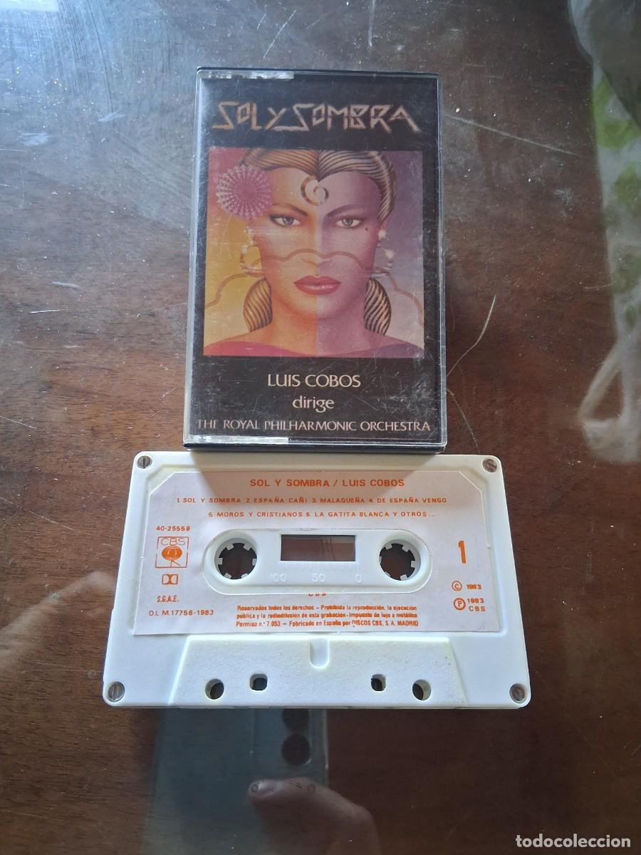 Casetes antiguos: Casete cinta de m&uacute;sica Luis Cobos Sol y sombra Espa&ntilde;a ca&ntilde;i Malague&ntilde;a Moros y cristianos