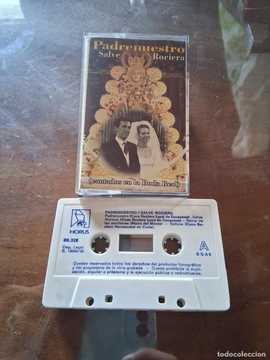 Casetes antiguos: Casete cinta m&uacute;sica Cantados boda real padrenuestro salve Rociera hija del Rey Infanta Elena