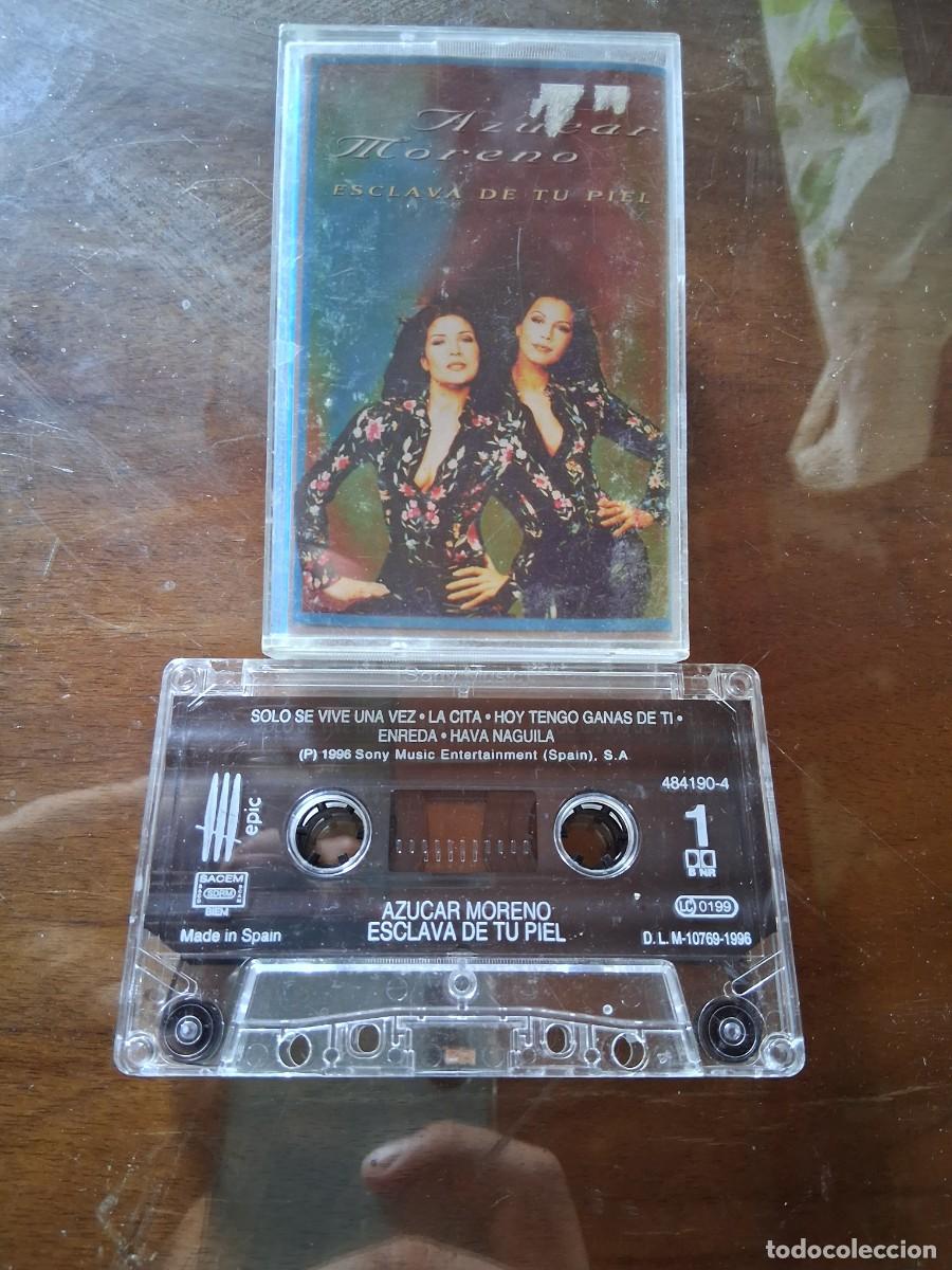 Casetes antiguos: Casete cinta m&uacute;sica Az&uacute;car Moreno esclava de tu piel