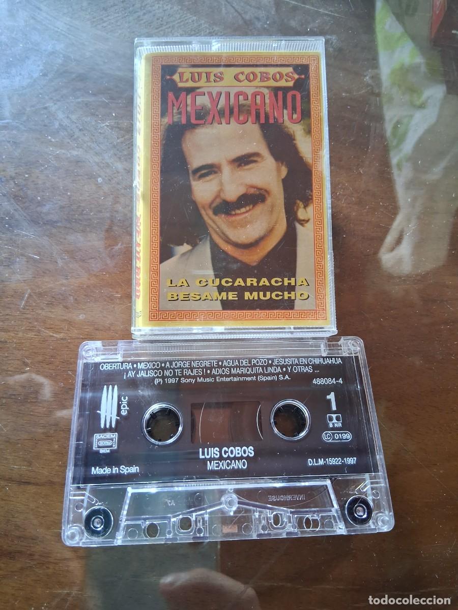 Casetes antiguos: Casete cinta m&uacute;sica Luis Cobos Mexicano M&eacute;xico La cucaracha b&eacute;same mucho