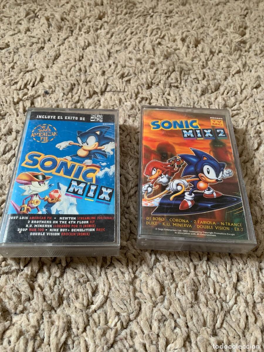 Casetes antiguos: 2 CASETES. SONIC MIX VOL 1 Y 2. A&Ntilde;O 1995. BUENA CONSERVACION