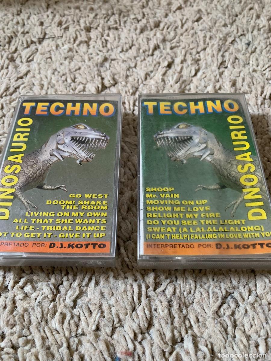 Casetes antiguos: 2 CASETES. TECHNO DINOSAURIO VOL 1 Y 2. A&Ntilde;O 1993. BUENA CONSERVACION.