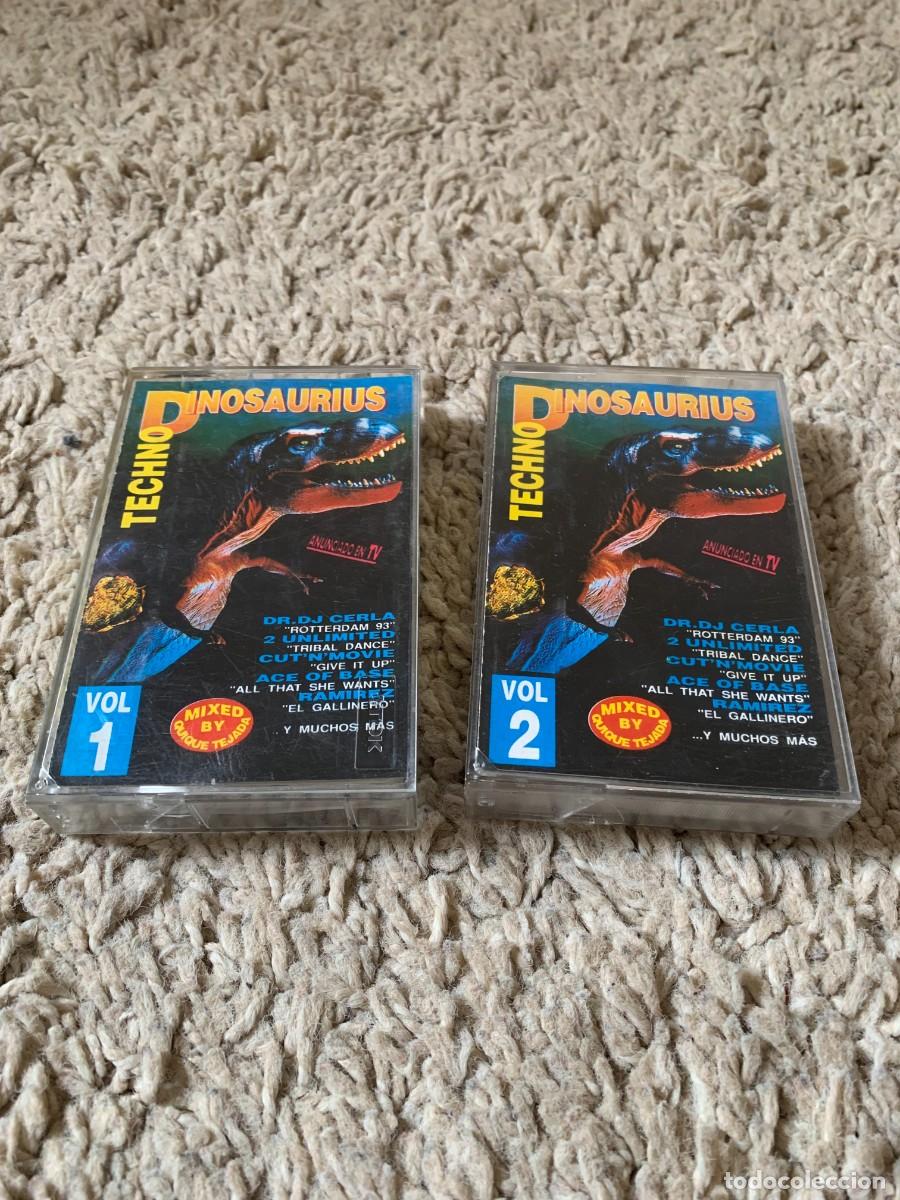 Casetes antiguos: 2 CASETES. TECHNO DINOSAURIUS. VOL 1 Y 2. A&Ntilde;O 1993. BUENA CONSERVACION