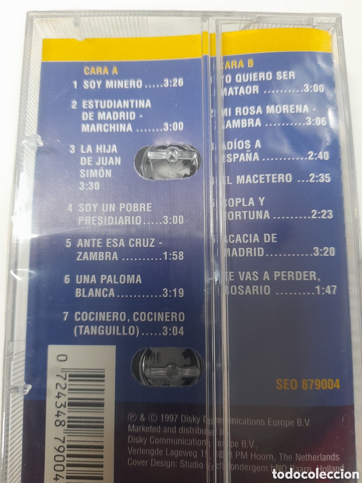 Casetes antiguos: ANTONIO MOLINA. &Eacute;xitos Originales. - Foto 2