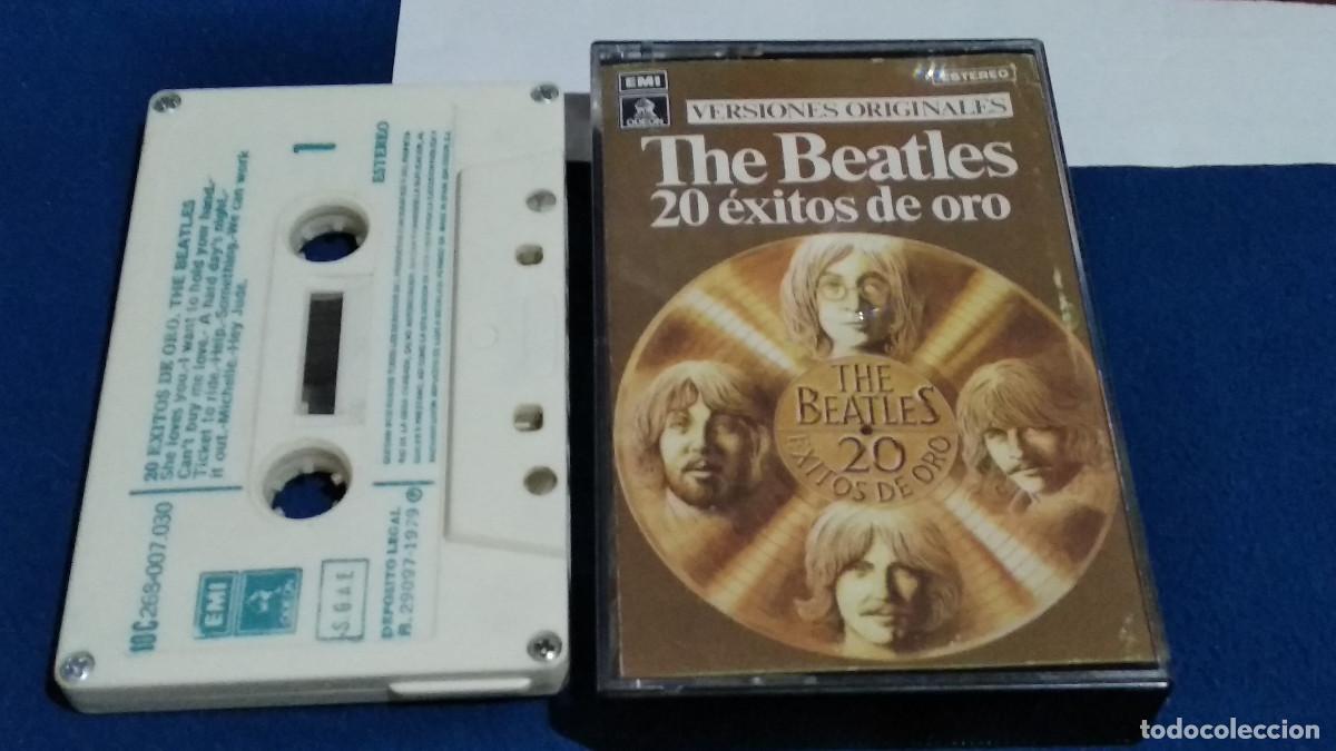 Casetes antiguos: CASETE CINTA CASSETTE( THE BEATLES 20 &Eacute;XITOS DE ORO )1979 EMI - COMPROBADA