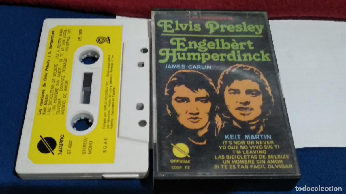 Casetes antiguos: ELVIS PRESLEY / ENGELB&Eacute;RT HUMPERDINCK - CANTAN KEIT MARTIN & JAMES CARLIN - 1976 SATURNO - CASETE