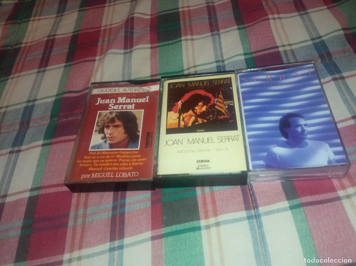 Casetes antiguos: Lote de 3 casettes de Joan Manuel Serrat ( una versi&oacute;n cover)