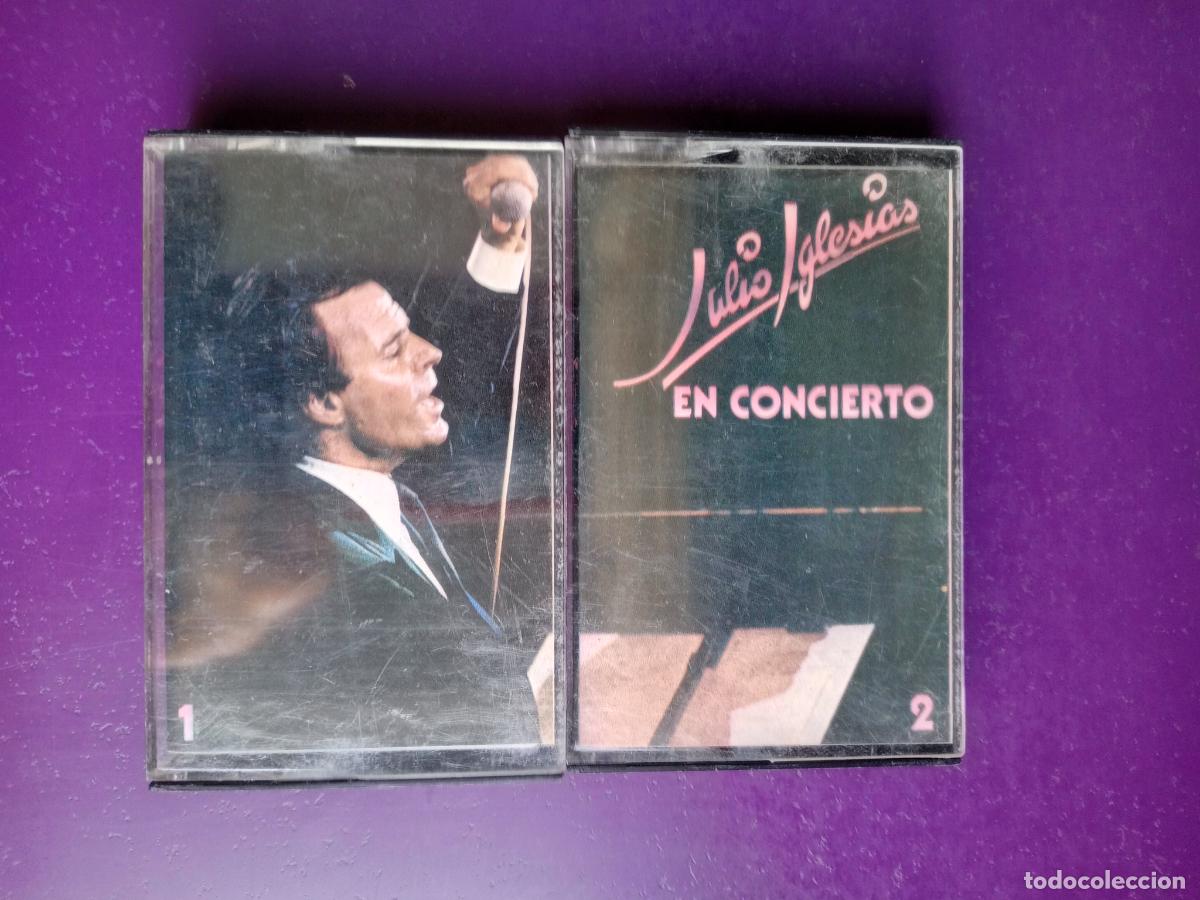 Casetes antiguos: Julio Iglesias &ndash; En Concierto - DOBLE Casete CBS 1983 - 26 TEMAS, POCO USO