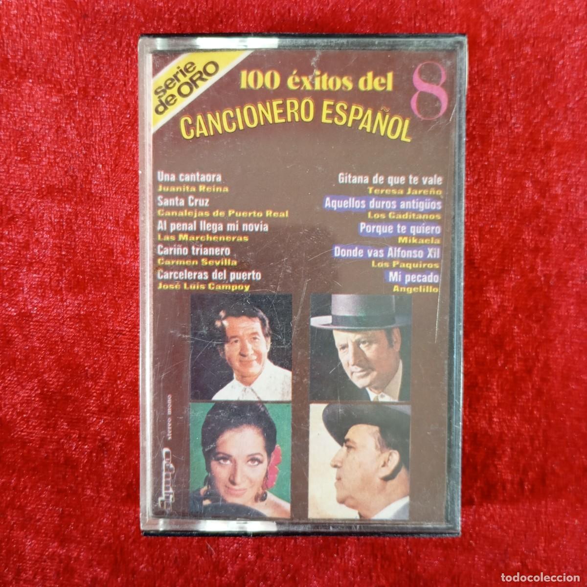 Casetes antiguos: 100 &Eacute;XITOS DEL CANCIONERO ESPA&Ntilde;OL VOL. 8 - CASETE - STEREO - OLYMPO - 6+6 PISTAS - 8.008 / 3041