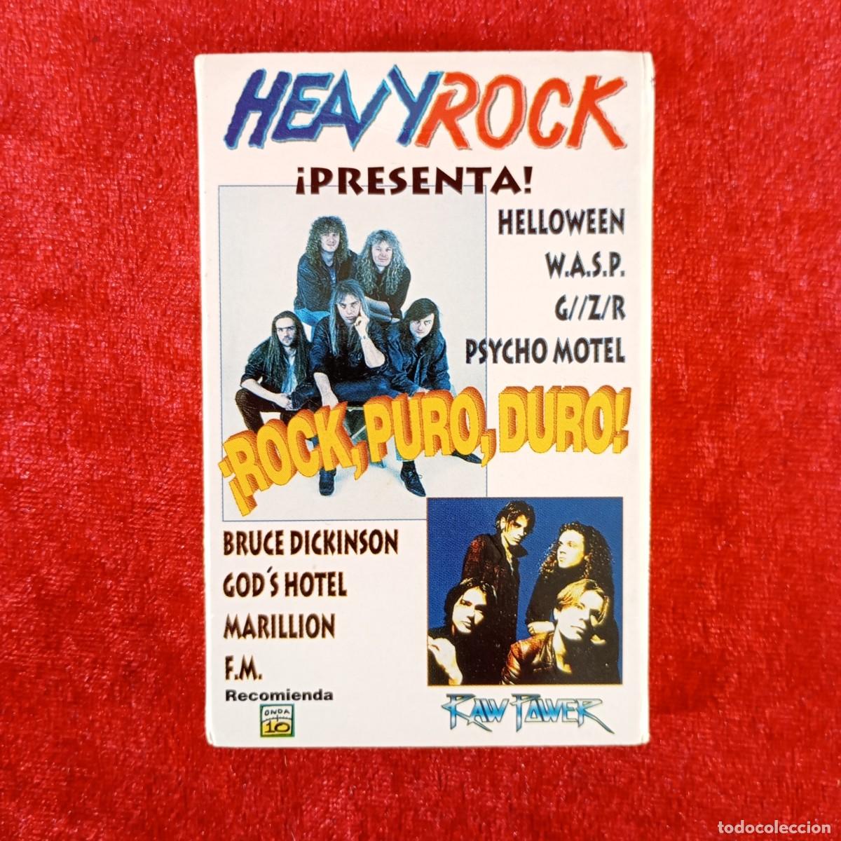 Casetes antiguos: &iexcl;ROCK, PURO, DURO! - HEAVY ROCK - CASETE - STEREO - RAW POWER - 4+4 PISTAS - HROPC001 / 3044