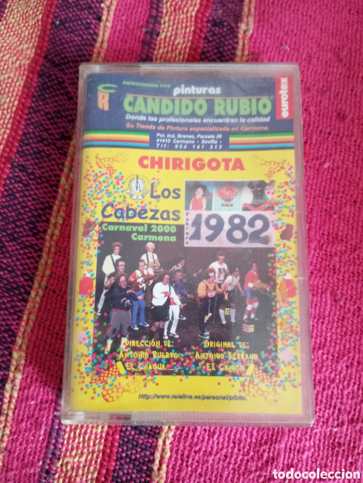 Casetes antiguos: Carnaval de C&aacute;diz casete chirigota los cabezas 1982