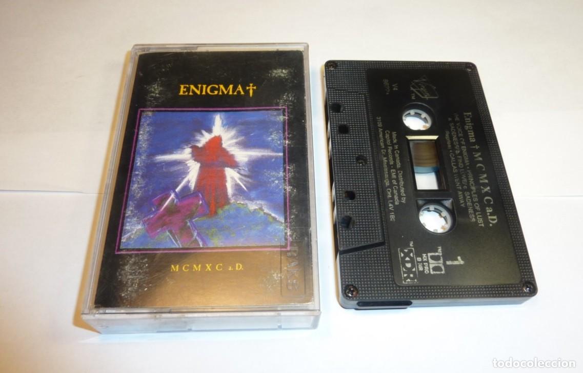 Casetes antiguos: ENIGMA // MCMXC a.D. // MADE IN CANADA // 1990 // CASETE