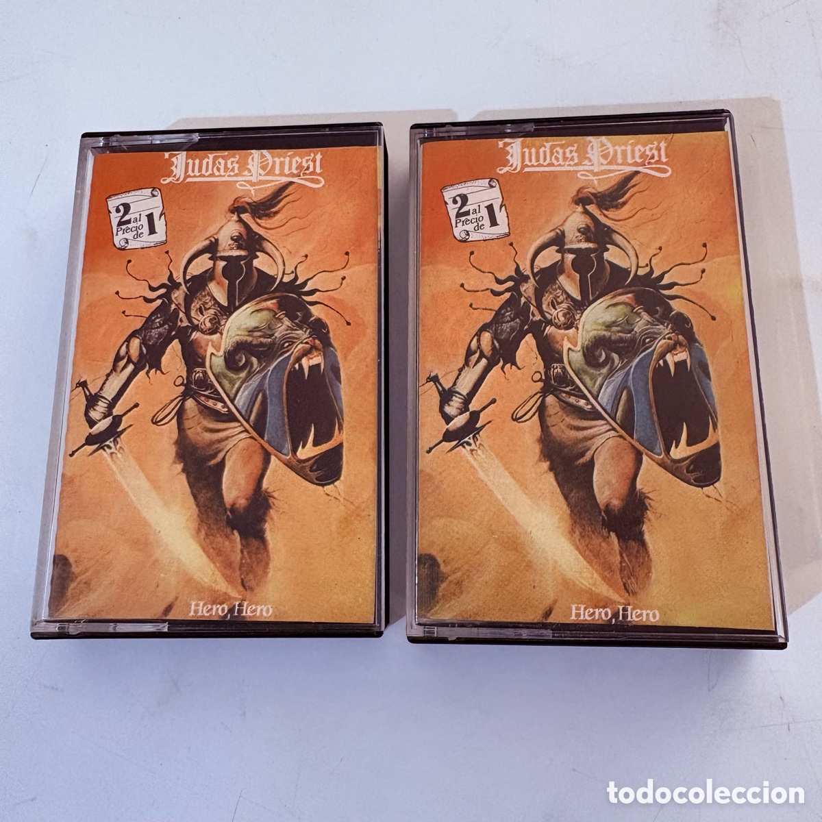 Casetes antiguos: doble cinta cassette judas priest hero hero edicion espa&ntilde;ola de 1982