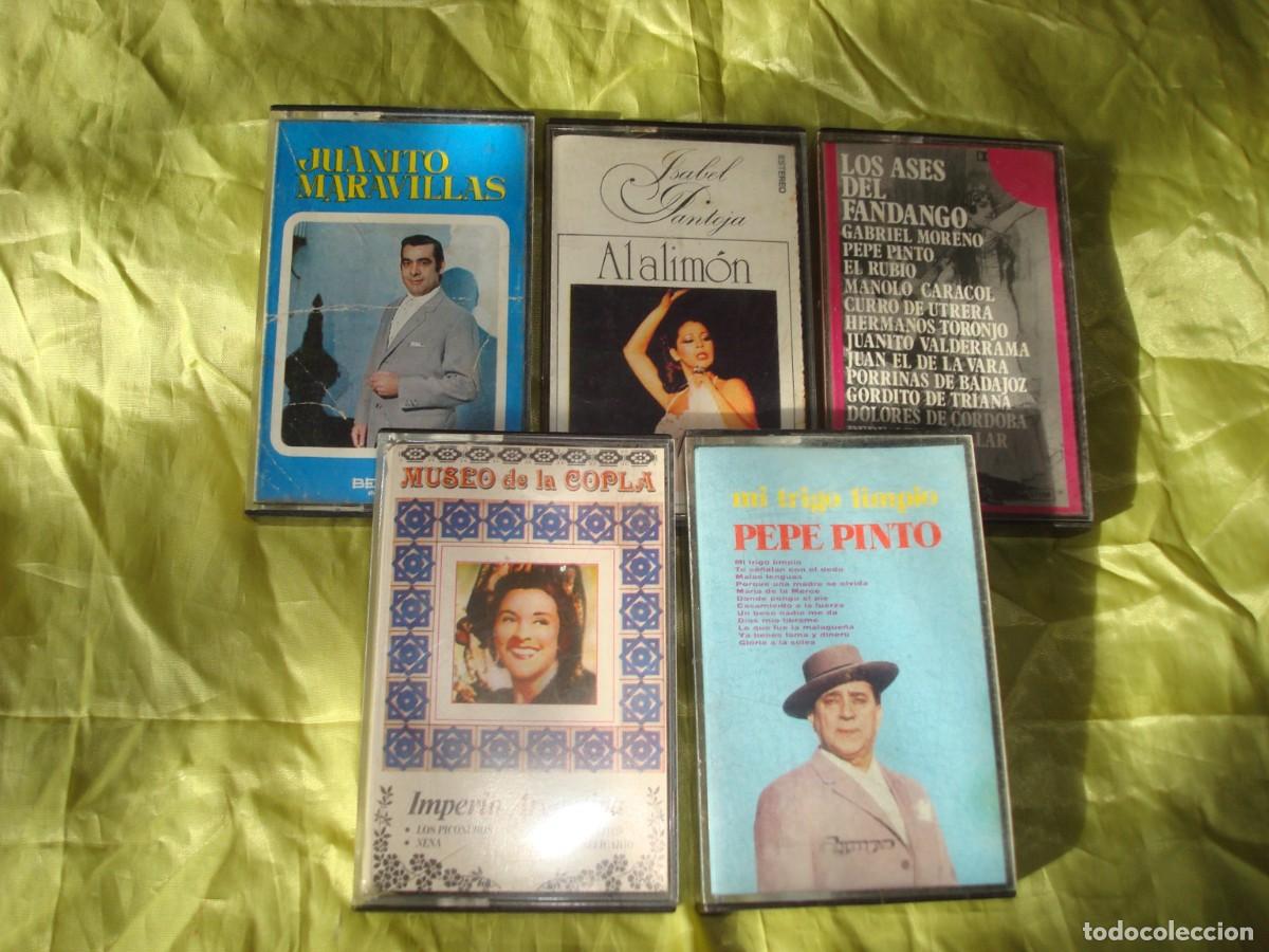Casetes antiguos: LOTE DE 5 CASETE FLAMENCO : IMPERIO ARGENTINA, JUANITO MARAVILLAS, PEPE PINTO, ISABEL PANTOJA, ASES.