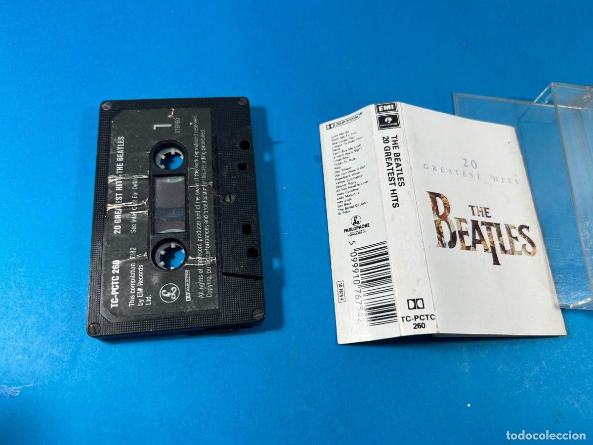 Casetes antiguos: THE BEATLES - 20 GREATEST HITS - Foto 2