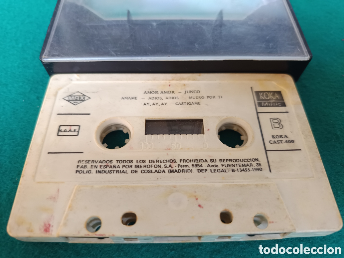 Casetes antiguos: JUNCO : AMOR , AMOR - S&Oacute;LO EL CASETE