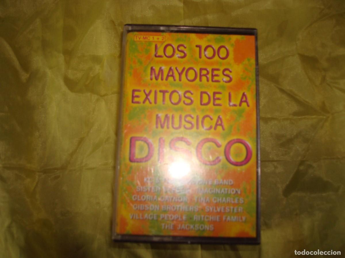 Casetes antiguos: LOS 100 MAYORES EXITOS DE LA MUSICA DISCO. CAJA CON 2 CASETE&acute;S