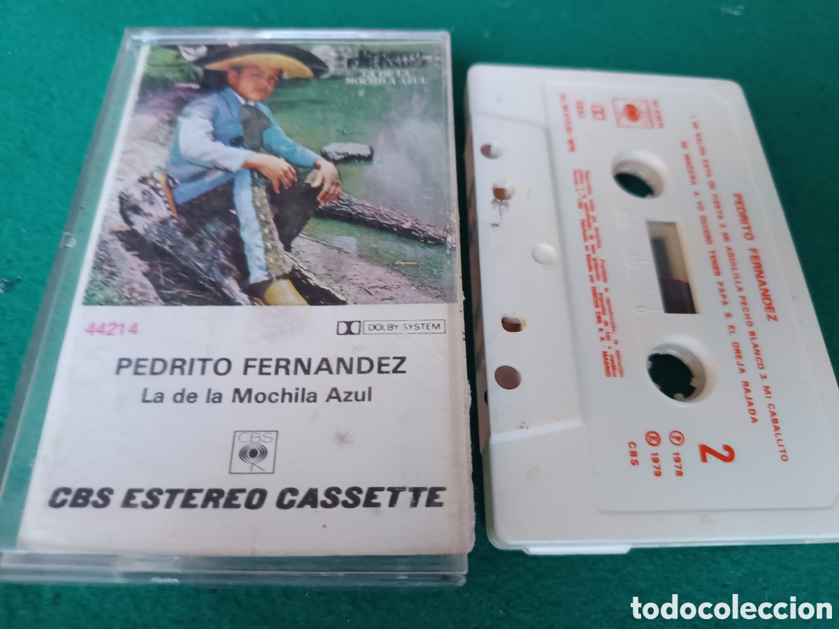Casetes antiguos: PEDRITO FERN&Aacute;NDEZ : LA MOCHILA AZUL