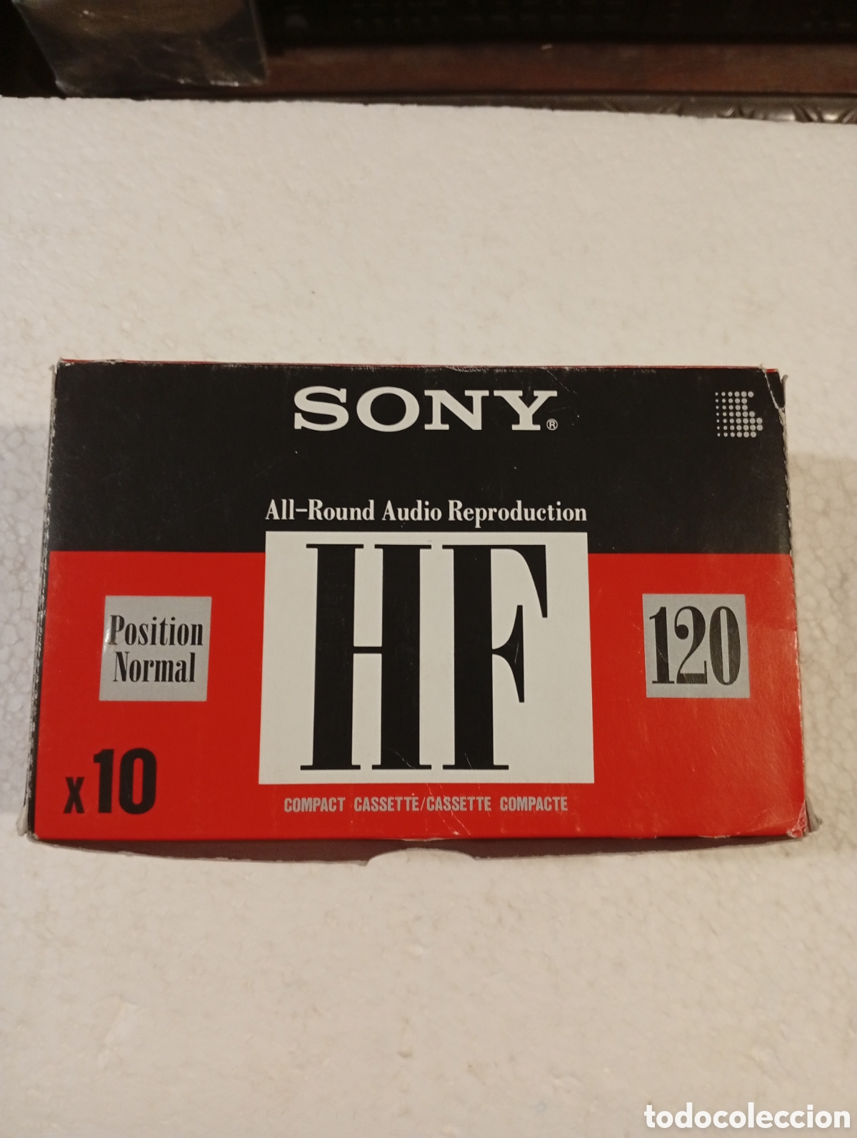 Casetes antiguos: 10 CASSETTES. SONY HF 120. TYPE I. ALL-ROUND AUDIO REPRODUCTION. PRECINTADAS. MADE IN JAPAN.