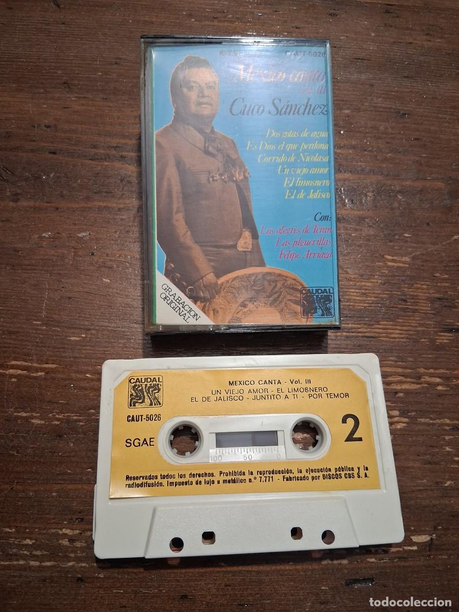 Casetes antiguos: Casete cinta de m&uacute;sica M&eacute;xico canta Cuco S&aacute;nchez volumen 3