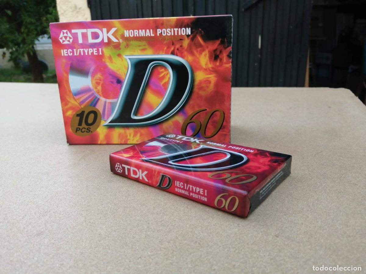 Casetes antiguos: PACK 10 CASSETTES VIRGEN TDK DE 60 MINUTOS, SE REGALA UNA