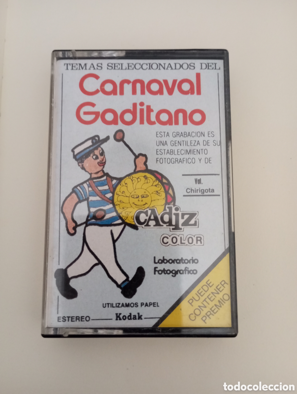 Casetes antiguos: Carnaval de C&aacute;diz casete temas seleccionados del carnaval gaditano vol. chirigotas