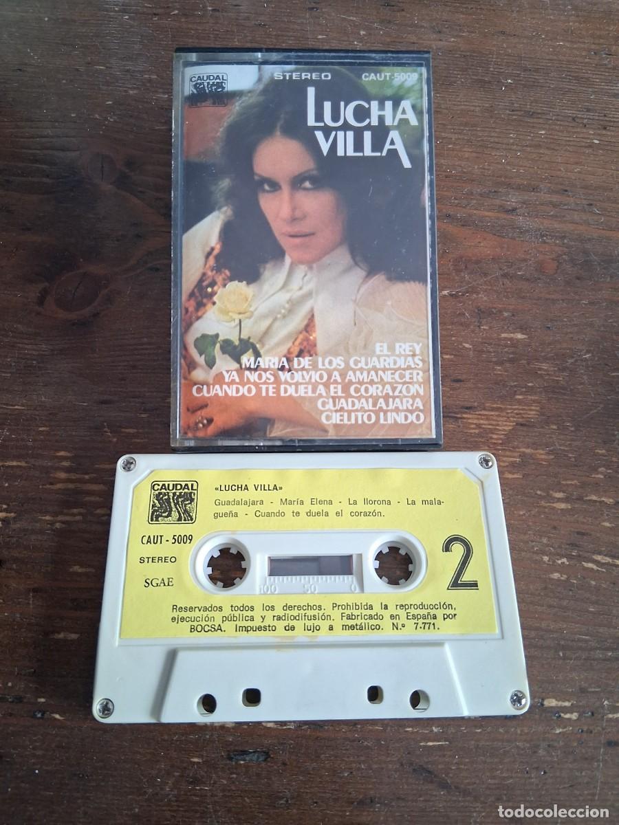 Casetes antiguos: Casete cinta de m&uacute;sica Lucha Villa El rey Guadalajara Maria Elena La llorona Malague&ntilde;a