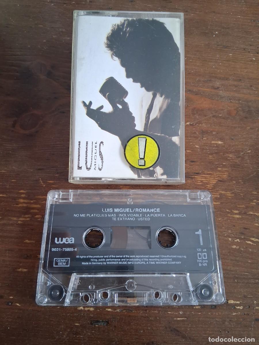 Casetes antiguos: Casete cinta de m&uacute;sica Luis Miguel romance