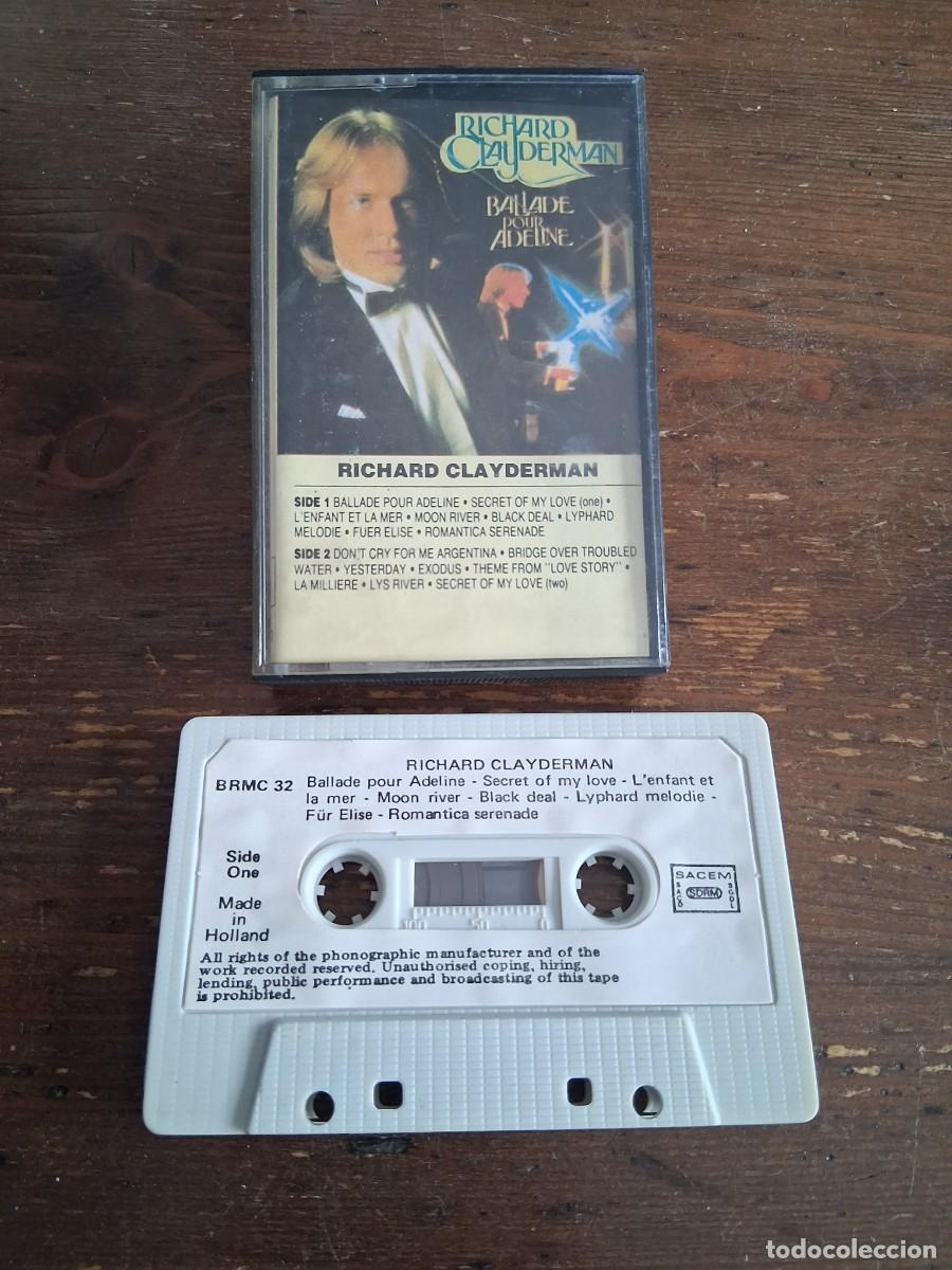 Casetes antiguos: Casete cinta de m&uacute;sica Richard Clayderman &lrm;&ndash; Ballade Pour Adeline